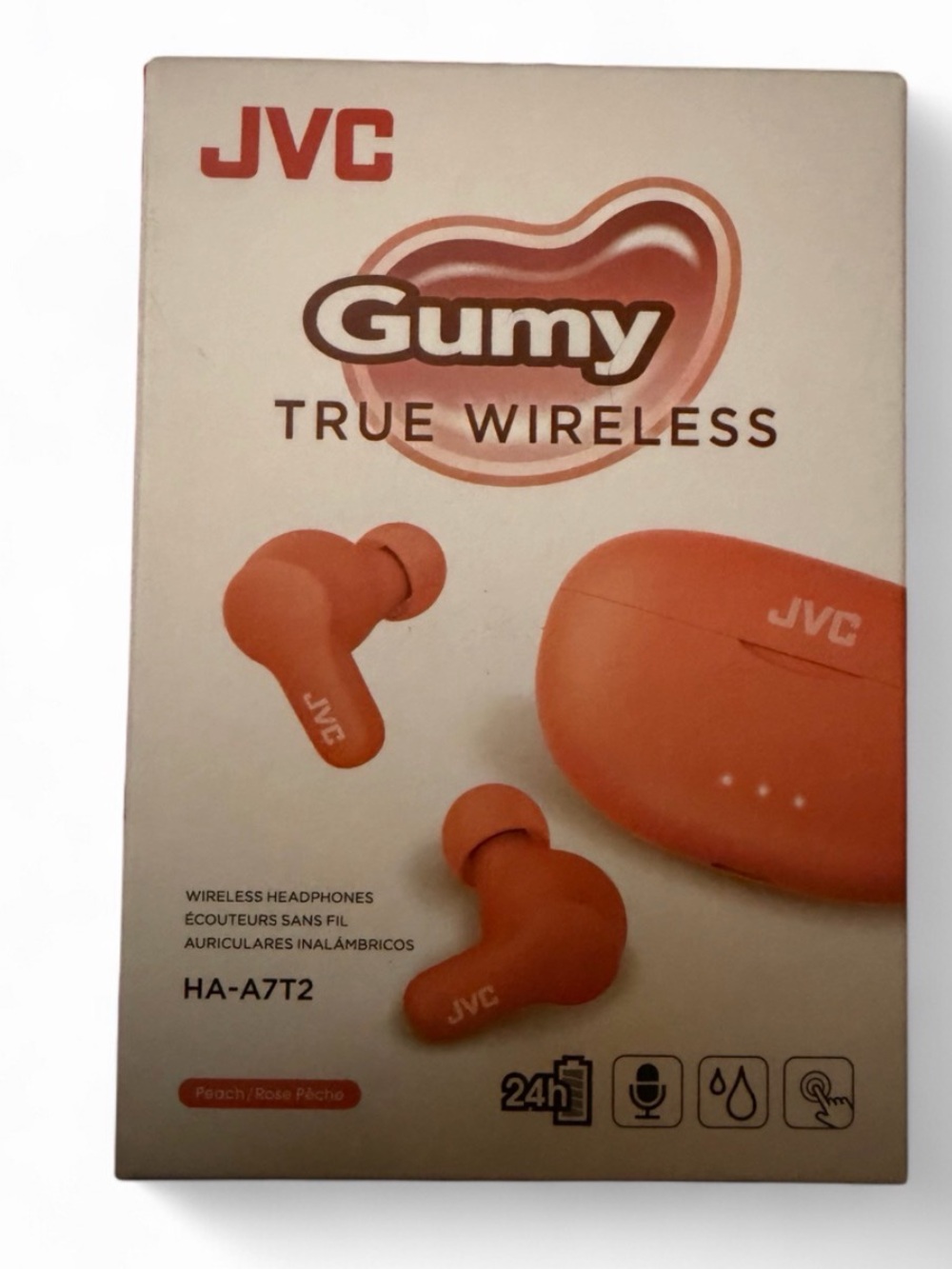 JVC Gumy True Wireless Orange Headphones brand new never opened